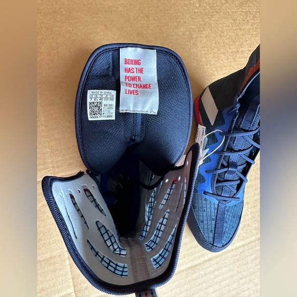 Adidas Box Hog 4 Boxing Shoes Blue Men's 7 - Picture 4 of 7